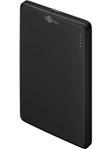 Goobay Magnetic Wireless Power Bank | 70182 | 5000 mAh | USB-C | Black