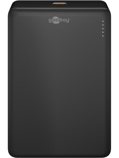 Goobay Magnetic Wireless Power Bank | 70183 | 10000 mAh | USB-C | Black