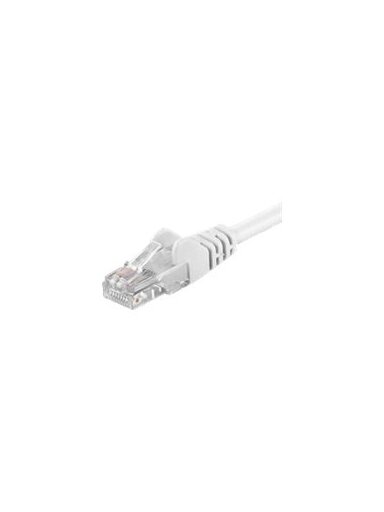 Goobay Patch Cable | 68633 CAT 6 U/UTP | PVC | Cable length: 1 m | White Goobay Patch Cable | 68633 CAT 6 U/UTP | PVC | Cable length: 1 m | White