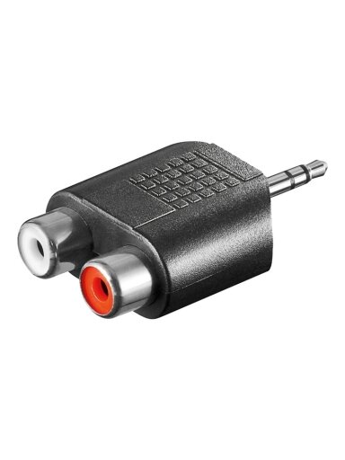 Goobay | RCA adapter. AUX jack 3.5 mm male to 2 stereo female | 11604 Goobay | RCA adapter. AUX jack 3.5 mm male to 2 stereo female | 11604