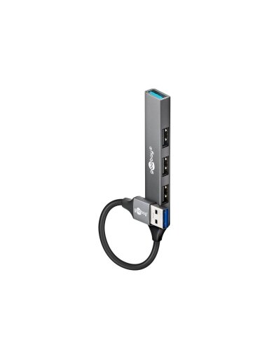 Goobay Slim 4-Port USB Hub, USB-A to USB-A, 5 Gbit/s | 74456 Goobay Slim 4-Port USB Hub, USB-A to USB-A, 5 Gbit/s | 74456
