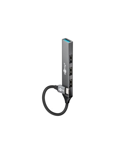 Goobay Slim 4-Port USB Hub, USB-C to USB-A, 5 Gbit/s | 74457 Goobay Slim 4-Port USB Hub, USB-C to USB-A, 5 Gbit/s | 74457