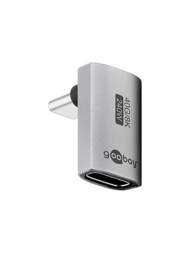 Goobay USB-C Adapter Vertical 90° Long, USB4 | 74442 Goobay USB-C Adapter Vertical 90° Long, USB4 | 74442