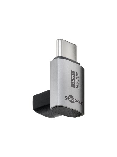 Goobay USB-C Adapter Vertical 90° Short, USB4 | 74444 Goobay USB-C Adapter Vertical 90° Short, USB4 | 74444