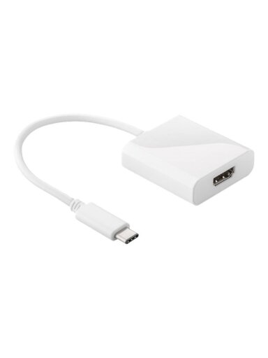 Goobay | USB-C HDMI adapter | 66259 | White | USB-C male | HDMI female (Type A) | 0.2 m Goobay | USB-C HDMI adapter | 66259 | White | USB-C male | HDMI female (Type A) | 0.2 m