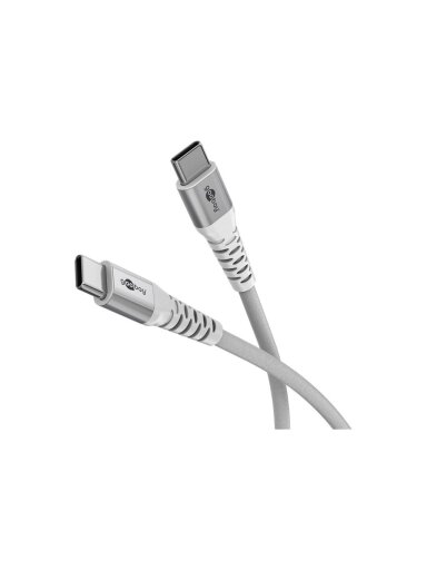 Goobay | USB-C Supersoft Textile Cable with Metal Plugs | 70194