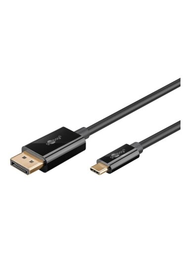 Goobay USB-C to DisplayPort Cable 4K at 60 Hz, 1 m | 75704 Goobay USB-C to DisplayPort Cable 4K at 60 Hz, 1 m | 75704