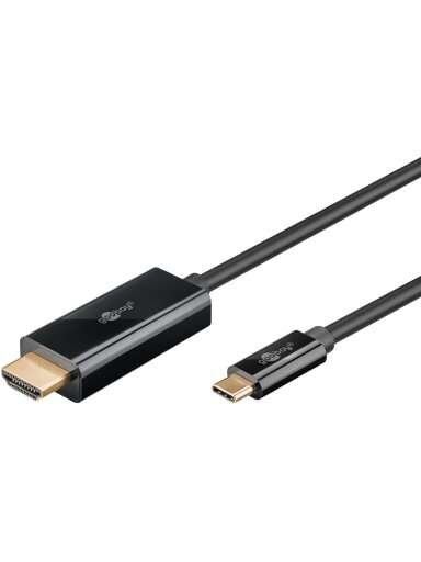Goobay USB-C to HDMI Cable 4K at 60 Hz, 1 m | 75696 Goobay USB-C to HDMI Cable 4K at 60 Hz, 1 m | 75696