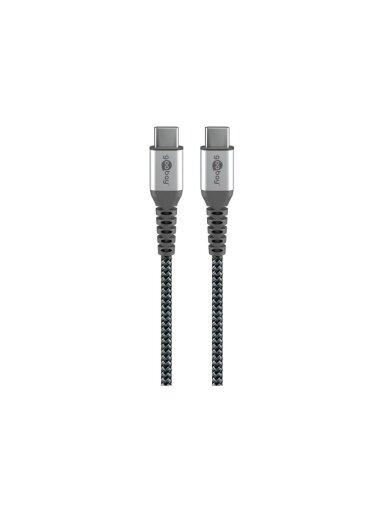Goobay | USB-C to USB-C Textile Cable with Metal Plugs | 49302 | USB-C to USB-C USB-C male | USB-C male Goobay | USB-C to USB-C Textile Cable with Metal Plugs | 49302 | USB-C to USB-C USB-C male | USB-C male