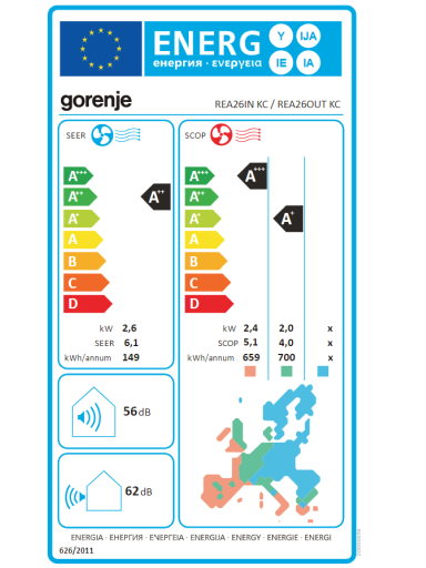 Gorenje | Air Conditioner, Outdoor unit | 20003657 REA26 KC