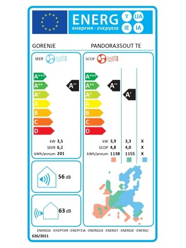 Gorenje | Air Conditioner, Outdoor unit | 20011521 PANDORA35 TE01