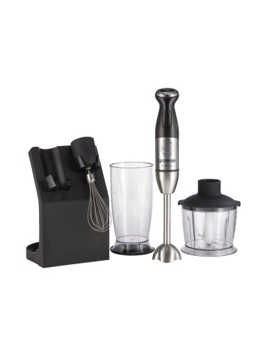 Gorenje | Blender | HBC807QB | Hand Blender | 800 W | Number of speeds Variable | Chopper | Black