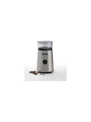 Gorenje | Coffee grinder | SMK150E | 150 W | Coffee beans capacity 60 g | Lid safety switch | Stainless steel