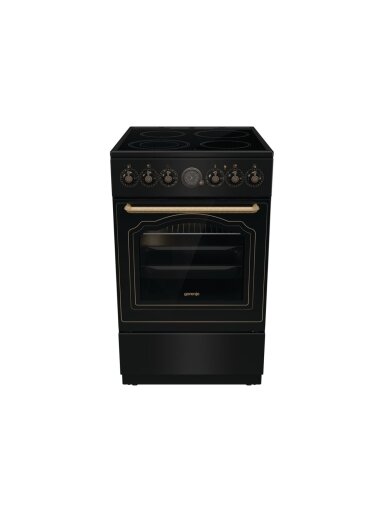 Gorenje Cooker | GECS5B70CLB | Hob type Vitroceramic | Oven type Electric | Black | Width 50 cm | Depth 59.4 cm | 70 L Gorenje Cooker | GECS5B70CLB | Hob type Vitroceramic | Oven type Electric | Black | Width 50 cm | Depth 59.4 cm | 70 L