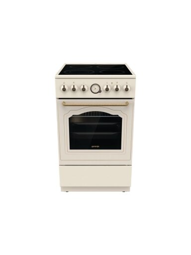 Gorenje | Cooker | GECS5B70CLI | Hob type Vitroceramic | Oven type Electric | Beige | Width 50 cm | Depth 59.4 cm | 70 L Gorenje | Cooker | GECS5B70CLI | Hob type Vitroceramic | Oven type Electric | Beige | Width 50 cm | Depth 59.4 cm | 70 L