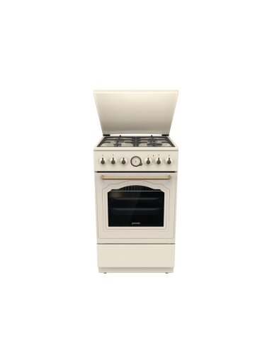 Gorenje Cooker | GKS5B70CLI | Hob type Gas | Oven type Electric | Sandy | Width 50 cm | Depth 59.4 cm | 70 L Gorenje Cooker | GKS5B70CLI | Hob type Gas | Oven type Electric | Sandy | Width 50 cm | Depth 59.4 cm | 70 L
