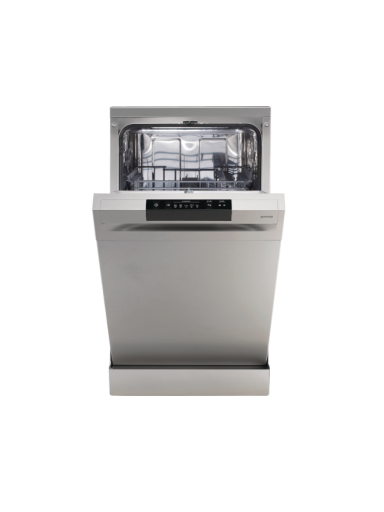 Gorenje Dishwasher | GS520E15S | Free standing | Width 45 cm | Number of place settings 9 | Number of programs 5 | Energy efficiency class E | Display | AquaStop function | Grey Gorenje Dishwasher | GS520E15S | Free standing | Width 45 cm | Number of place settings 9 | Number of programs 5 | Energy efficiency class E | Display | AquaStop function | Grey