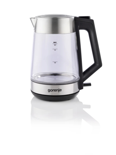 Gorenje K17OGS | Kettle | Electric | 1.7 L | 2200 W | 360° rotational base | Stainless steel/Glass | Stainless steel Gorenje K17OGS | Kettle | Electric | 1.7 L | 2200 W | 360° rotational base | Stainless steel/Glass | Stainless steel