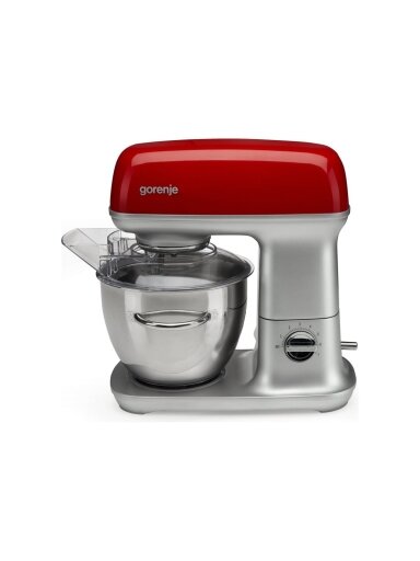 Gorenje | Kitchen machine | MMC1000RLR | 1000 W | Number of speeds 7 | Bowl capacity 4.5 L | Meat mincer | Stainless Steel/Red Gorenje | Kitchen machine | MMC1000RLR | 1000 W | Number of speeds 7 | Bowl capacity 4.5 L | Meat mincer | Stainless Steel/Red