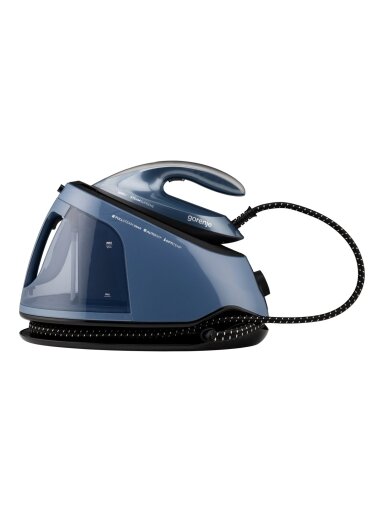Gorenje Steam Generator Iron | SGD3000BBK | 3000 W | 8 bar | 1.5 L | Auto power off | Vertical steam function | Calc-clean function | Blue/Black Gorenje Steam Generator Iron | SGD3000BBK | 3000 W | 8 bar | 1.5 L | Auto power off | Vertical steam function | Calc-clean function | Blue/Black