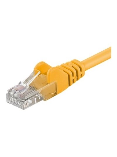 Goobay | CAT 5e patch cable, U/UTP | 95556 | Yellow RJ45 male (8P8C) | RJ45 male (8P8C) Goobay | CAT 5e patch cable, U/UTP | 95556 | Yellow RJ45 male (8P8C) | RJ45 male (8P8C)
