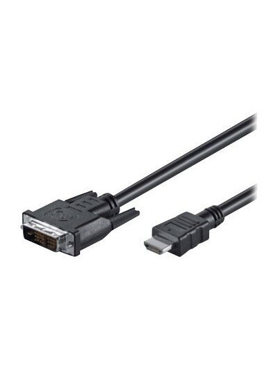 Goobay | DVI-D/HDMI cable, nickel plated | 50580 | DVI-D male Single-Link (18+1 pin) | HDMI male (type A) | 2 m Goobay | DVI-D/HDMI cable, nickel plated | 50580 | DVI-D male Single-Link (18+1 pin) | HDMI male (type A) | 2 m