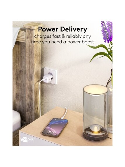 Goobay 20 W USB-C PD GaN Fast Charger Nano | USB-C 2