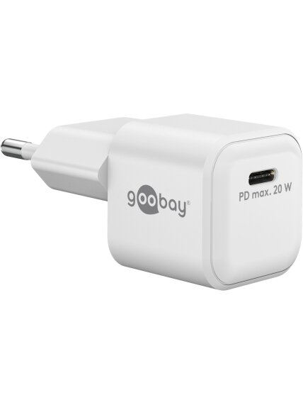 Goobay 20 W USB-C PD GaN Fast Charger Nano | USB-C