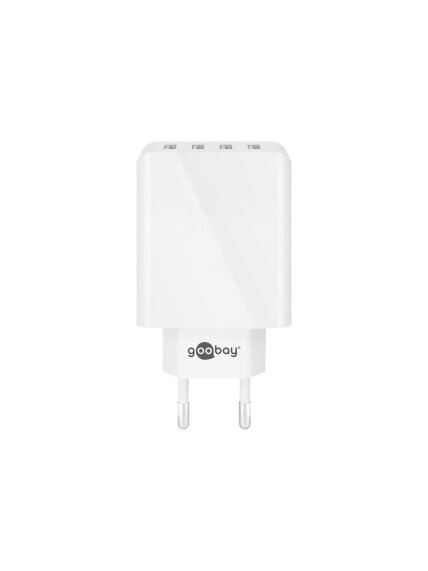 Goobay 44962 30 W USB-A Multiport Charger, White 1 Goobay 44962 30 W USB-A Multiport Charger, White 1