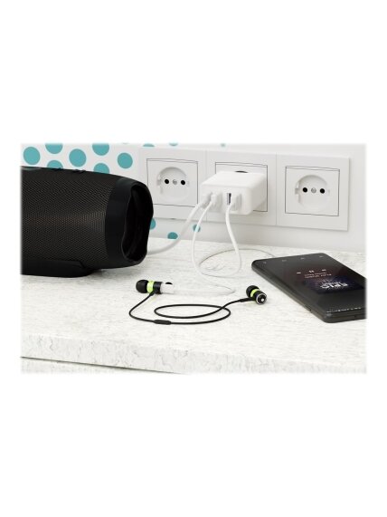 Goobay 44962 30 W USB-A Multiport Charger, White Goobay 44962 30 W USB-A Multiport Charger, White