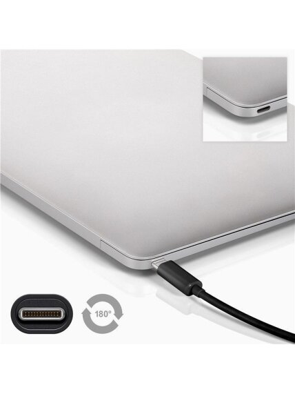 Goobay 67976 USB-C 3.1 generation 1 cable, black, 1m | Goobay | USB-C Charge Cable USB-C male | USB-C male 2 Goobay 67976 USB-C 3.1 generation 1 cable, black, 1m | Goobay | USB-C Charge Cable USB-C male | USB-C male 2