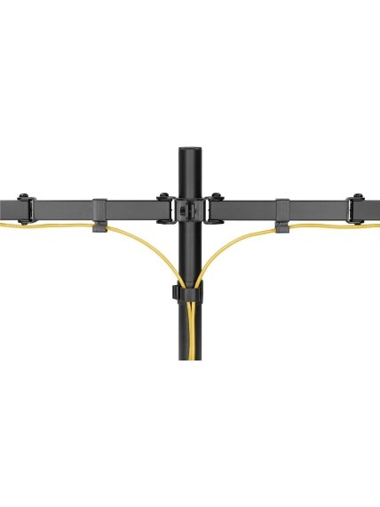Goobay Dual Monitor Mount Flex | Swivel, Tilt, Rotation | 17-32 " | Maximum weight (capacity) 8 kg | Black 2 Goobay Dual Monitor Mount Flex | Swivel, Tilt, Rotation | 17-32 " | Maximum weight (capacity) 8 kg | Black 2