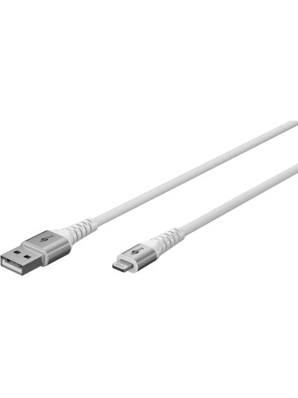 Goobay | Lightning USB-A Supersoft Textile Cable with Metal Plugs | 74512 2