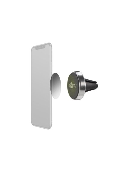 Goobay | Magnetic mount Metal Slim Design for smartphones (35mm) | 38685 | Black/Silver | Magnetic holder is suitable for almost every smartphone; Quick-Snap assembly technology for quick and easy use; Smart and almost invisible fastening option on the ca 4
