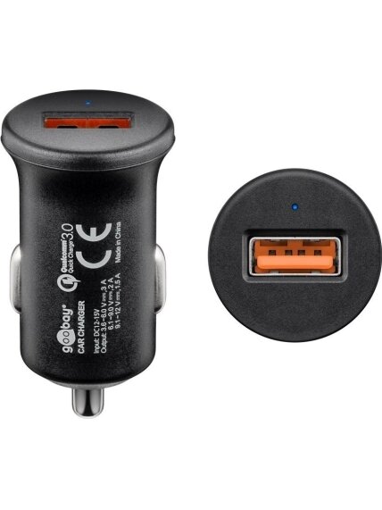 Goobay | Quick Charge QC3.0 USB car fast charger | USB 2.0 Female (Type A) Goobay | Quick Charge QC3.0 USB car fast charger | USB 2.0 Female (Type A)