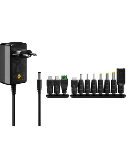 Goobay Universal Power Supply 3 V - 12 V, Max. 18 W 1 Goobay Universal Power Supply 3 V - 12 V, Max. 18 W 1
