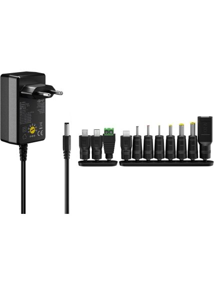 Goobay Universal Power Supply 3 V - 12 V, Max. 3.6 W 1 Goobay Universal Power Supply 3 V - 12 V, Max. 3.6 W 1