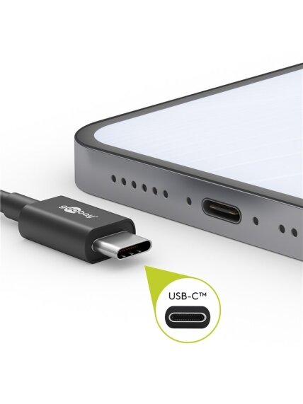 Goobay USB-C Charging and Sync Cable, 2 m | 51243 2 Goobay USB-C Charging and Sync Cable, 2 m | 51243 2