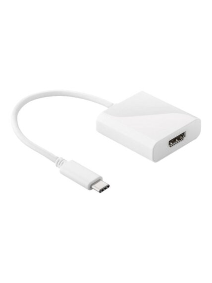Goobay | USB-C HDMI adapter | 66259 | White | USB-C male | HDMI female (Type A) | 0.2 m Goobay | USB-C HDMI adapter | 66259 | White | USB-C male | HDMI female (Type A) | 0.2 m