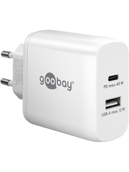 Goobay | USB-C PD Dual Fast Charger (45 W) | 65412 | N/A