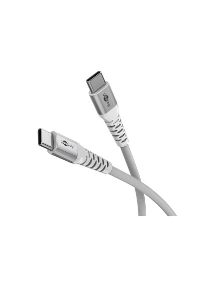 Goobay | USB-C Supersoft Textile Cable with Metal Plugs | 70194