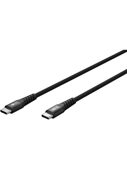Goobay | USB-C Supersoft Textile Cable with Metal Plugs | 73954 1