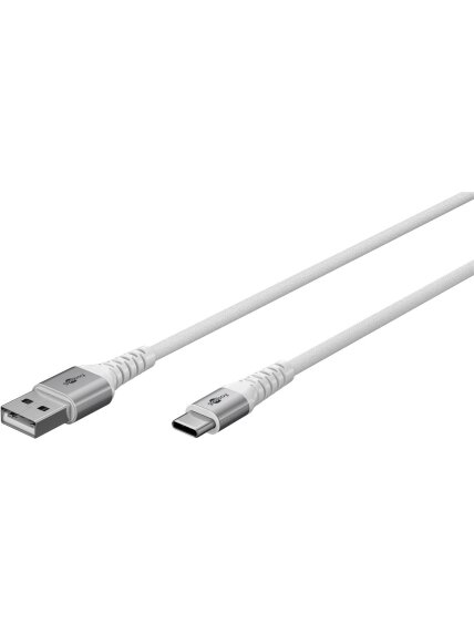 Goobay | USB-C to USB-A Supersoft Textile Cable with Metal Plugs | 74530 1 Goobay | USB-C to USB-A Supersoft Textile Cable with Metal Plugs | 74530 1