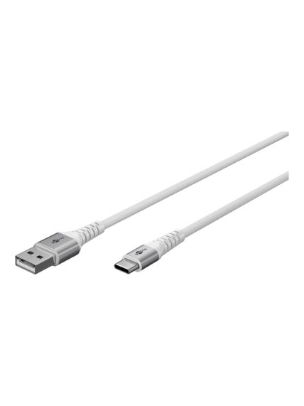 Goobay | USB-C to USB-A Supersoft Textile Cable with Metal Plugs | 74530 Goobay | USB-C to USB-A Supersoft Textile Cable with Metal Plugs | 74530