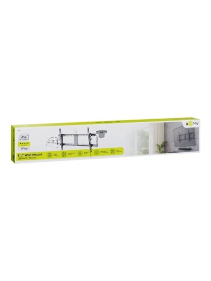 Goobay | Wall mount | TV Wall Mount Pro TILT (XL) | Black 5 Goobay | Wall mount | TV Wall Mount Pro TILT (XL) | Black 5