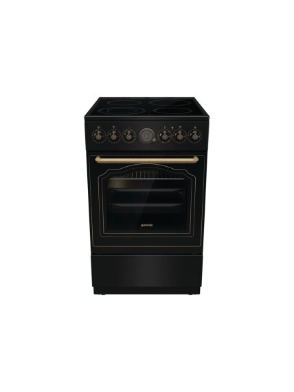 Gorenje Cooker | GECS5B70CLB | Hob type Vitroceramic | Oven type Electric | Black | Width 50 cm | Depth 59.4 cm | 70 L Gorenje Cooker | GECS5B70CLB | Hob type Vitroceramic | Oven type Electric | Black | Width 50 cm | Depth 59.4 cm | 70 L