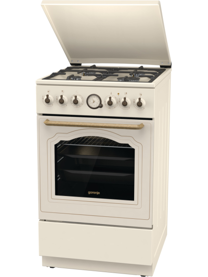 Gorenje Cooker | GKS5B70CLI | Hob type Gas | Oven type Electric | Sandy | Width 50 cm | Depth 59.4 cm | 70 L 4 Gorenje Cooker | GKS5B70CLI | Hob type Gas | Oven type Electric | Sandy | Width 50 cm | Depth 59.4 cm | 70 L 4