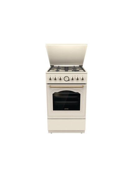 Gorenje Cooker | GKS5B70CLI | Hob type Gas | Oven type Electric | Sandy | Width 50 cm | Depth 59.4 cm | 70 L Gorenje Cooker | GKS5B70CLI | Hob type Gas | Oven type Electric | Sandy | Width 50 cm | Depth 59.4 cm | 70 L