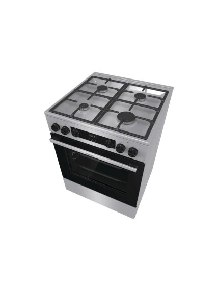 Gorenje GK6C4XF | Cooker | Hob type Gas | Oven type Electric | Stainless steel | Width 60 cm | Depth 60 cm | Grilling | Energy efficiency class A | 71 L 1 Gorenje GK6C4XF | Cooker | Hob type Gas | Oven type Electric | Stainless steel | Width 60 cm | Depth 60 cm | Grilling | Energy efficiency class A | 71 L 1