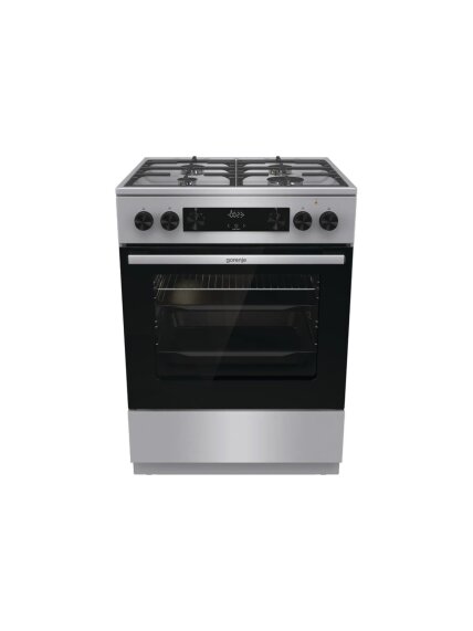 Gorenje GK6C4XF | Cooker | Hob type Gas | Oven type Electric | Stainless steel | Width 60 cm | Depth 60 cm | Grilling | Energy efficiency class A | 71 L 2 Gorenje GK6C4XF | Cooker | Hob type Gas | Oven type Electric | Stainless steel | Width 60 cm | Depth 60 cm | Grilling | Energy efficiency class A | 71 L 2